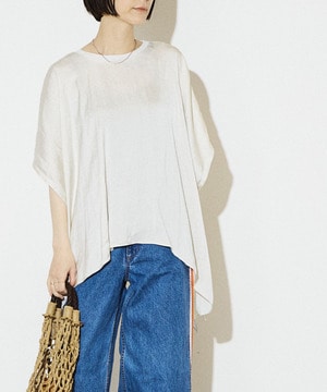 DOLMAN SLEEVE SATIN TEE