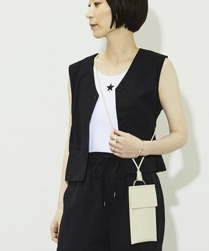 V NECK NYLON VEST