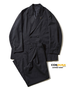COMBAT WOOL DOUBLE BREASTED SETUP JACKET (CORDURA  fabric)