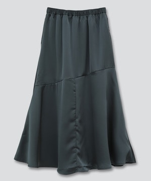 【WEB LIMITED】MERMAID LINE SATIN SKIRT