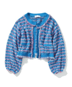 TWEED KNIT CARDIGAN