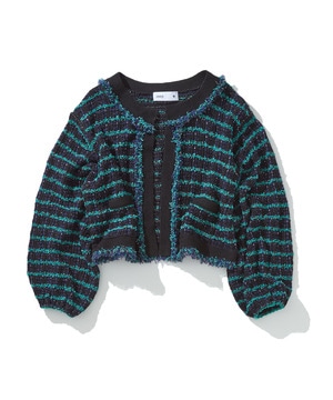TWEED KNIT CARDIGAN