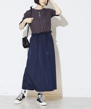 HALFSLEEVE RIB DOCKING DRESS