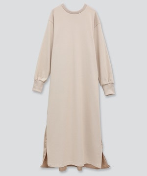 【WEB LIMITED】BACK GATHER SWEAT DRESS