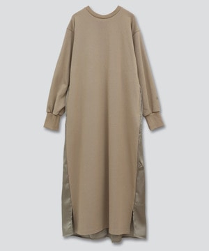 【WEB LIMITED】BACK GATHER SWEAT DRESS