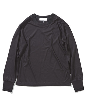 RIB SWITCHING LONG SLEEVE TEE