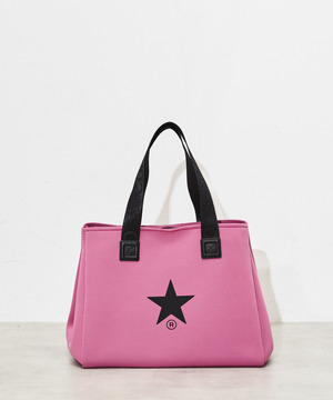 LOGO HANDLE NEOPRENE TOTE BAG