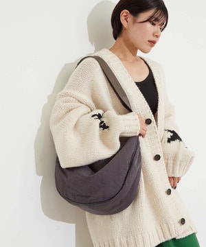 NYLON PADDED SHOULDER BAG (LARGE)