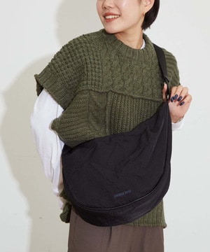 NYLON PADDED SHOULDER BAG (LARGE)