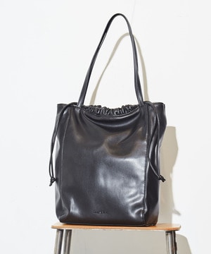 ECO-LEATHER GATHER TOTE BAG