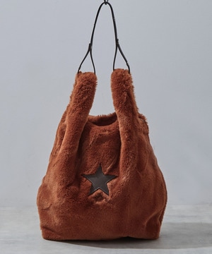 ECO-FUR SHOPPING TOTE BAG