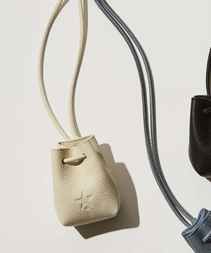 ECO-LEATHER DRAWSTRING MINI BAG（S）