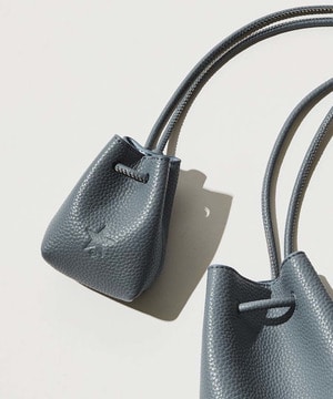 ECO-LEATHER DRAWSTRING MINI BAG（S）