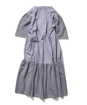 【STAR★LACE】SLEEVE LACE VOLUME DRESS