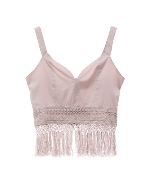 【STAR★LACE】COTTON FRINGED BUSTIER