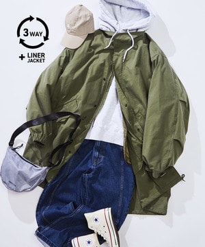 【WEB LIMITED】3WAY M-65 MODS COAT QUILTEDLINER SET