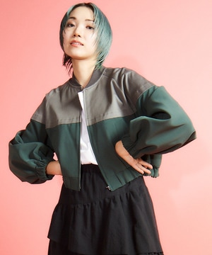 BI-COLOR SHORT BLOUSON