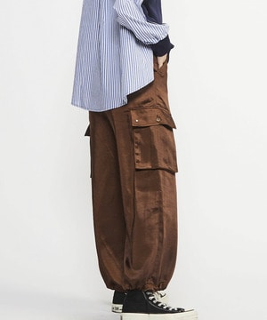 SATIN CARGO EASY PANTS