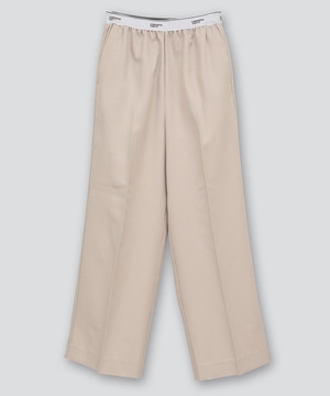 HIGHWAIST LOGO SLACKS PANTS