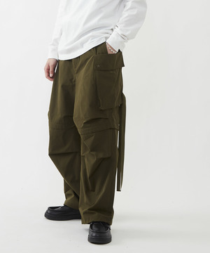 2WAY DETACHABLE MILITARY WIDE CARGO PANTS