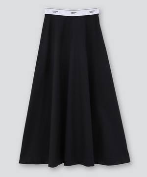WAIST LOGO FLARE SKIRT