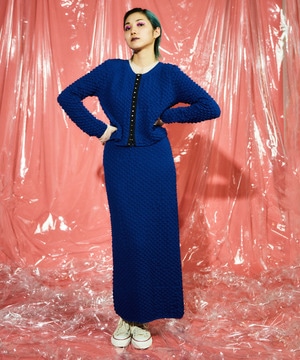 POPCORN KNIT NARROW SKIRT