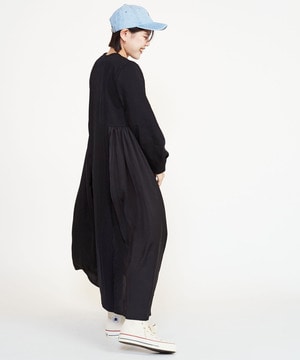GATHER PLEATS DOCKING DRESS
