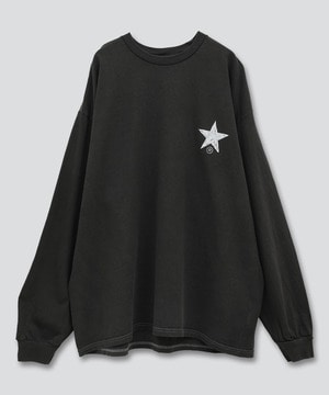 【MAKE YOUR MARK】PIGMENT DYE BACK PRINT LONGSLEEVE TEE