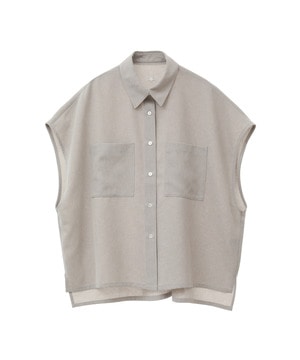 DOLMAN SLEEVE LINEN LIKE SHIRT