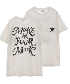 【MAKE YOUR MARK】PIGMENT DYE BACK PRINT TEE