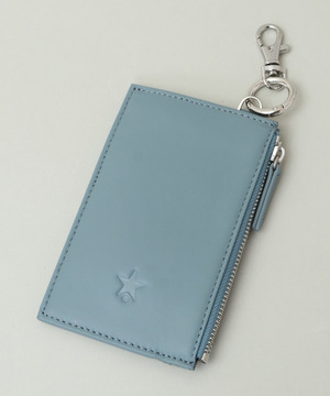 LEATHER ZIP CARD CASE