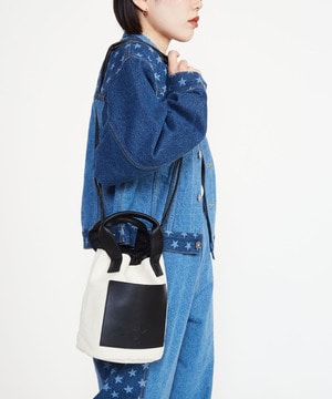 CANVAS BUCKET SHOULDER BAG