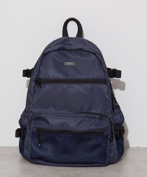 MESH POCKET NYLON BACKPACK
