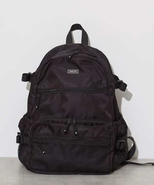 MESH POCKET NYLON BACKPACK