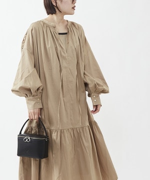 【STAR★LACE】2WAY VOLUME-SLEEVE DRESS