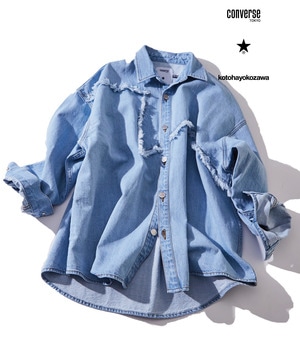 【オルソモールジャパン株式会社 × kotohayokozawa】STAR CUTTING DENIM SHIRTS