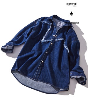 【オルソモールジャパン株式会社 × kotohayokozawa】STAR CUTTING DENIM SHIRTS