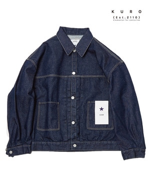 【オルソモールジャパン株式会社×KURO】DENIM JACKET ONEWASH (UNISEX)