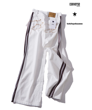 【オルソモールジャパン株式会社 × kotohayokozawa】WIDE FLARE DENIM PANTS(WOMEN'S)