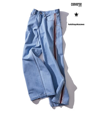 【オルソモールジャパン株式会社 × kotohayokozawa】WIDE FLARE DENIM PANTS(WOMEN'S)