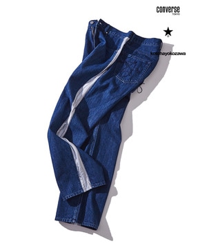 【オルソモールジャパン株式会社 × kotohayokozawa】TAPERED DENIM PANTS(UNISEX)
