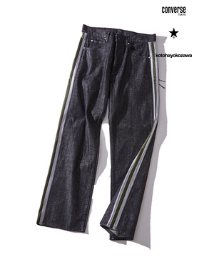 【オルソモールジャパン株式会社 × kotohayokozawa】TAPERED DENIM PANTS(UNISEX)