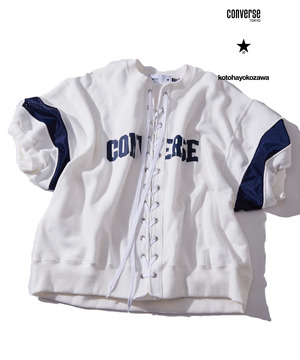 【オルソモールジャパン株式会社 × kotohayokozawa】LACEUP LOGO PULLOVER