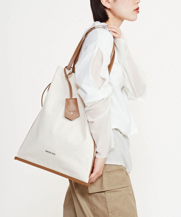 CANVAS GATHERED TOTE BAG 詳細画像 1
