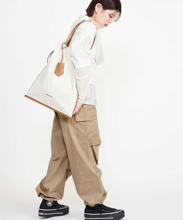 CANVAS GATHERED TOTE BAG 詳細画像 2