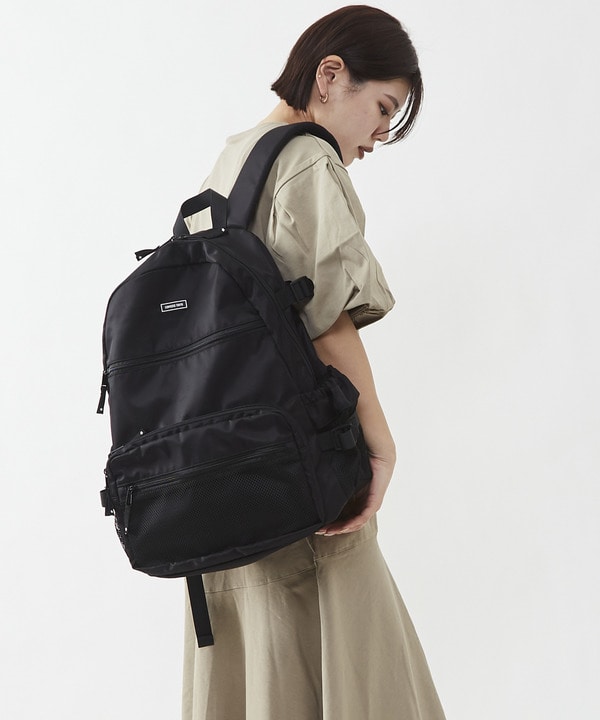 MESH POCKET NYLON BACKPACK 詳細画像 1