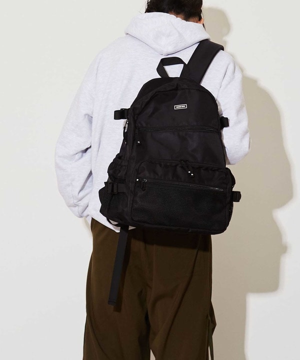 MESH POCKET NYLON BACKPACK 詳細画像 3