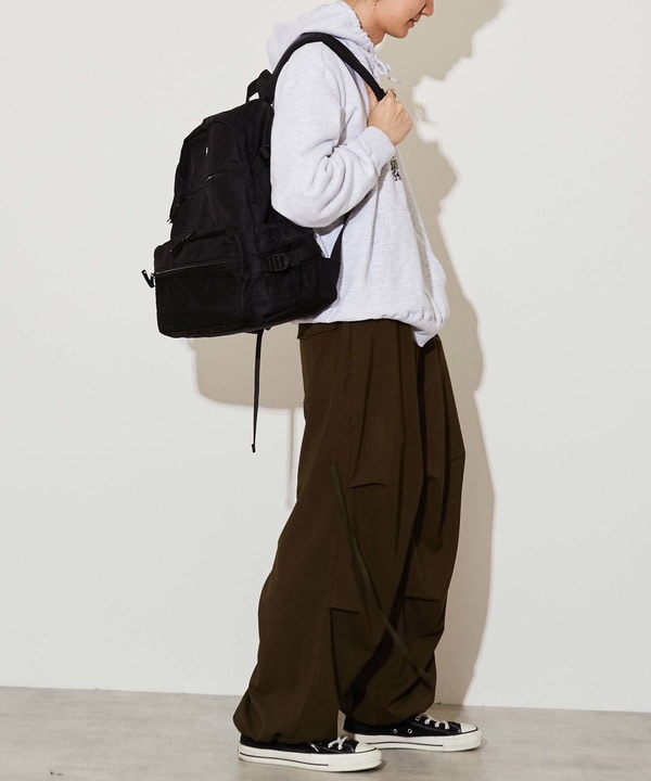 MESH POCKET NYLON BACKPACK 詳細画像 4
