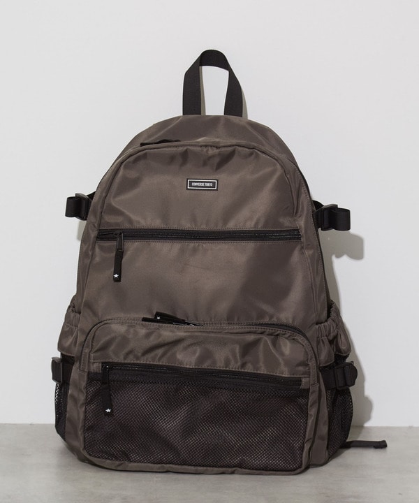 MESH POCKET NYLON BACKPACK 詳細画像 グレー 1