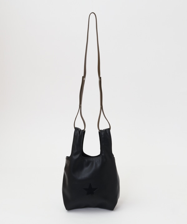 ECO-LEATHER 2WAY MINI SHOULDER BAG 詳細画像 ブラック 1